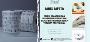 Contoh label tafeta untuk produk fashion yang hemat biaya dan profesional”