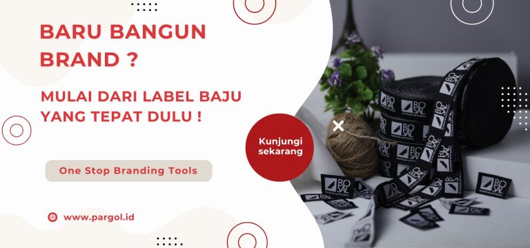 Banner membnagun brand untuk sebuah label baju