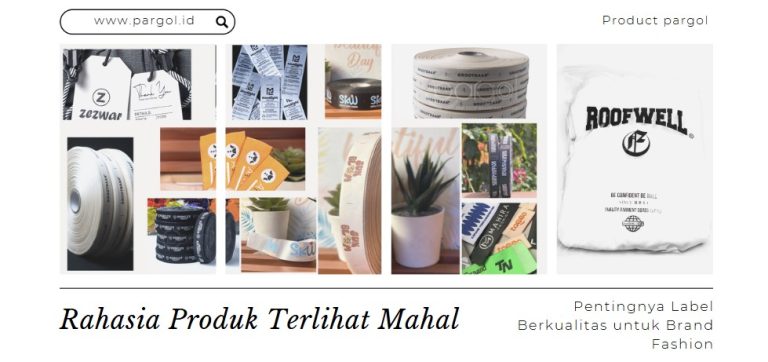 Contoh label premium yang membuat produk terlihat lebih bernilai