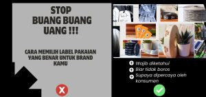 banner stop buang buang cara memilih label pakaian yang tepat
