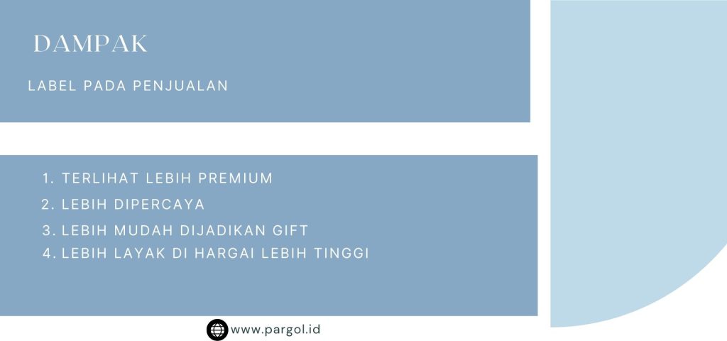 dampak label pada penjualan