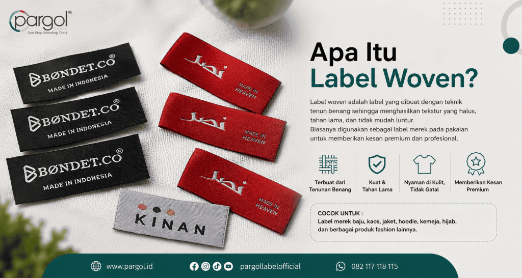 apa itu label woven