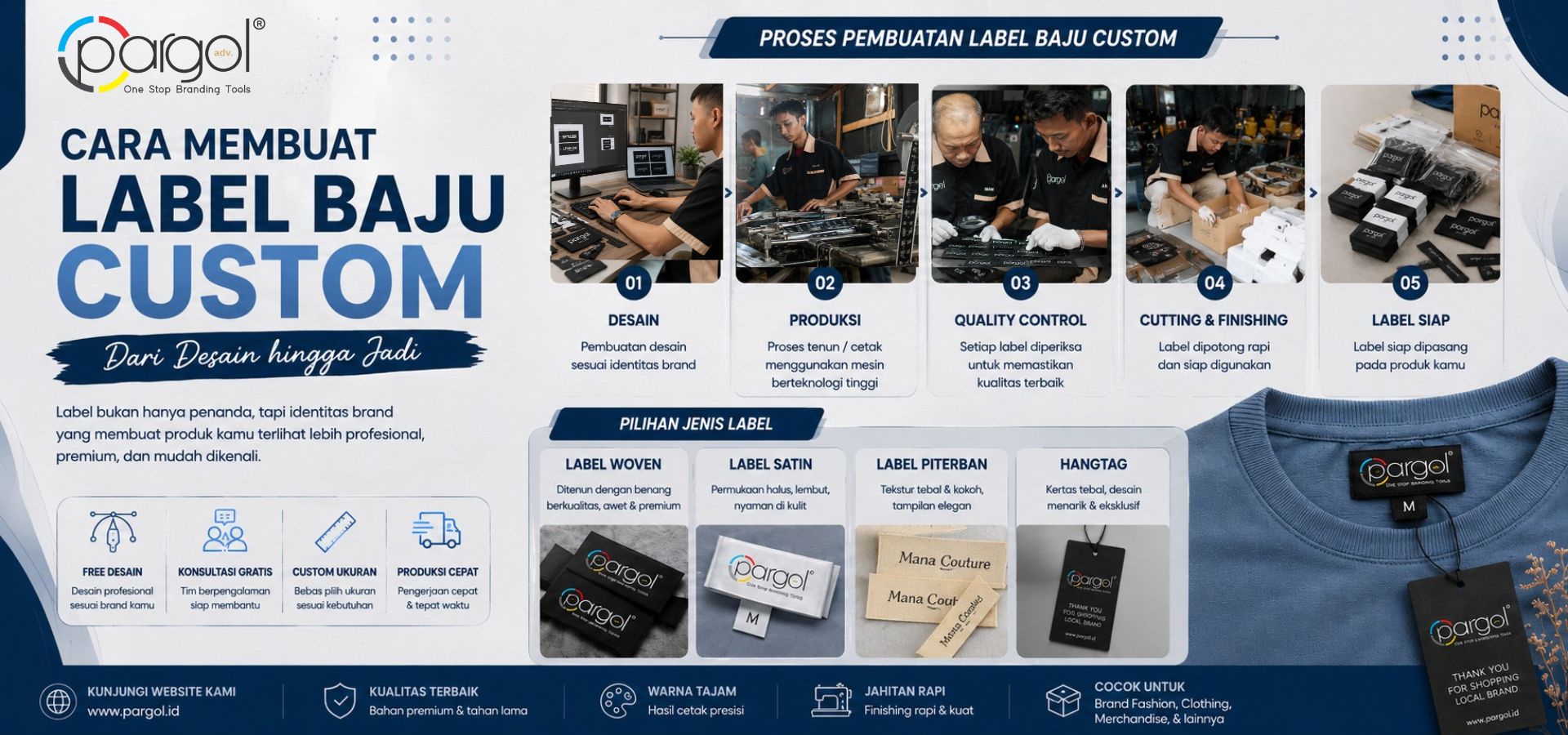 cara membuat label custom