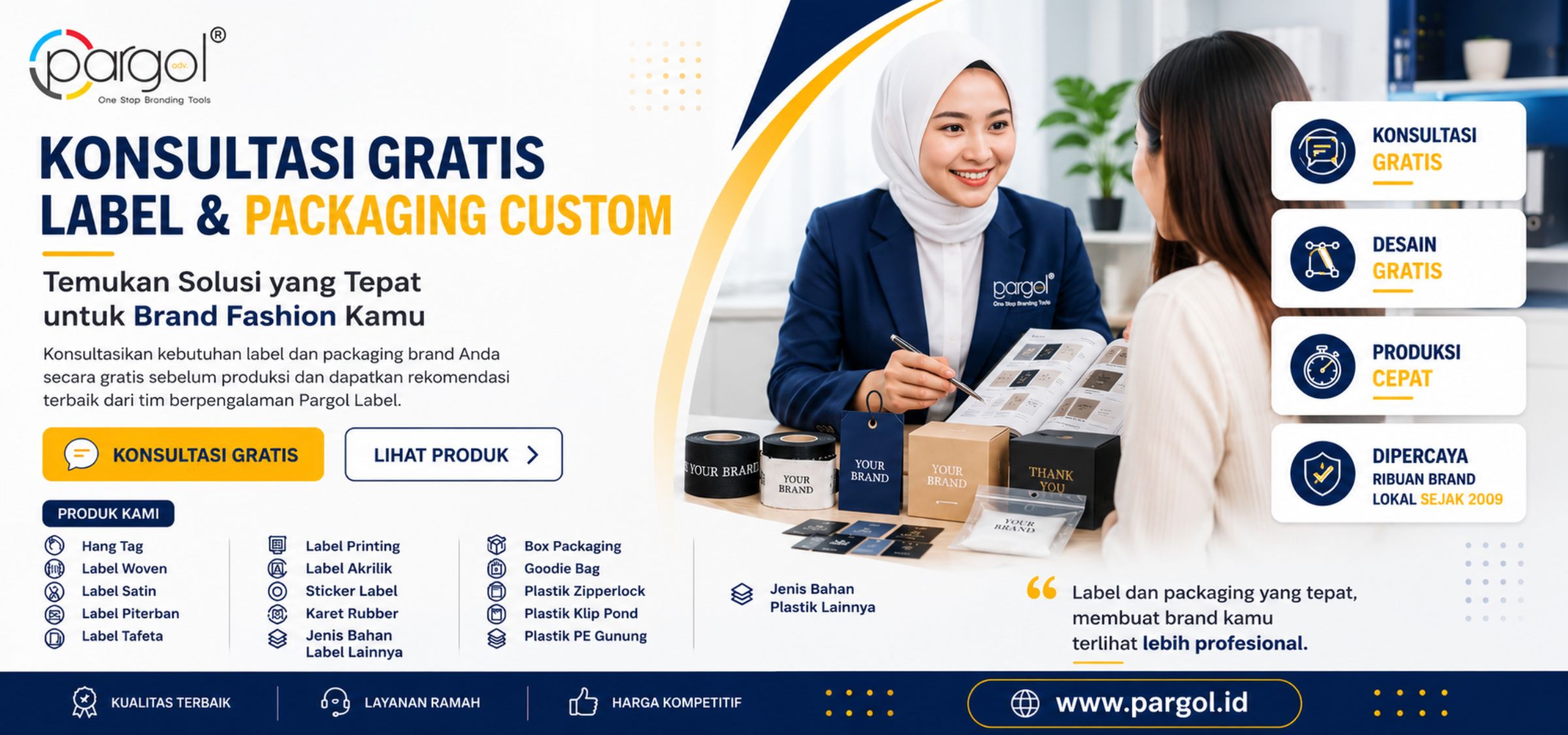 konsultasi gratis label dan packaging