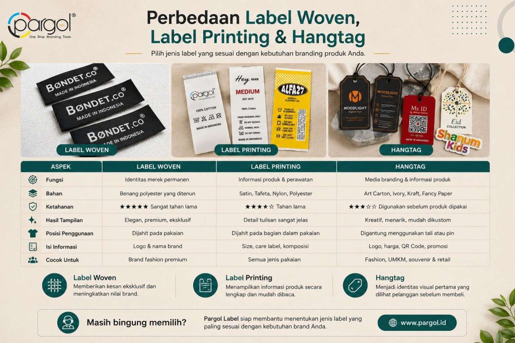 perbedaan hangtag, label