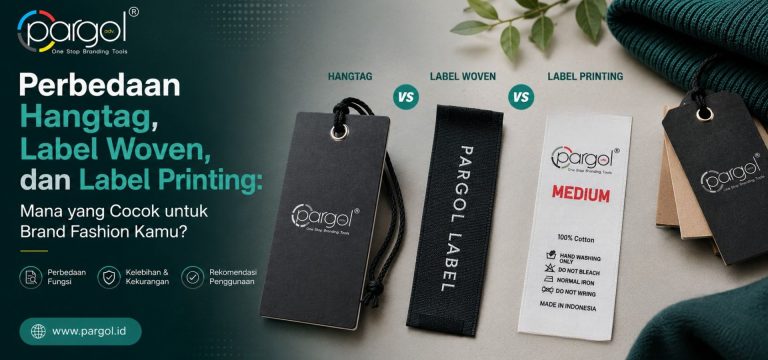 perbedaan hangtag, label woven dan label printing