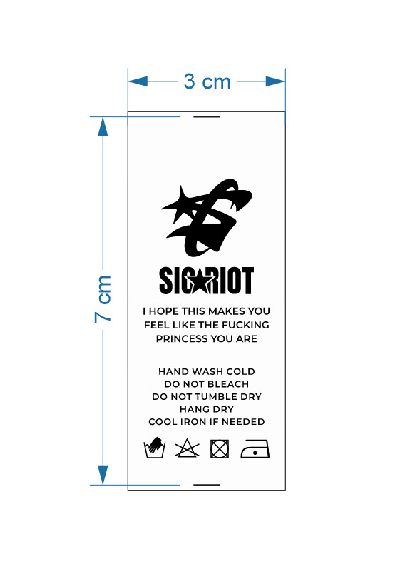 contoh desain label